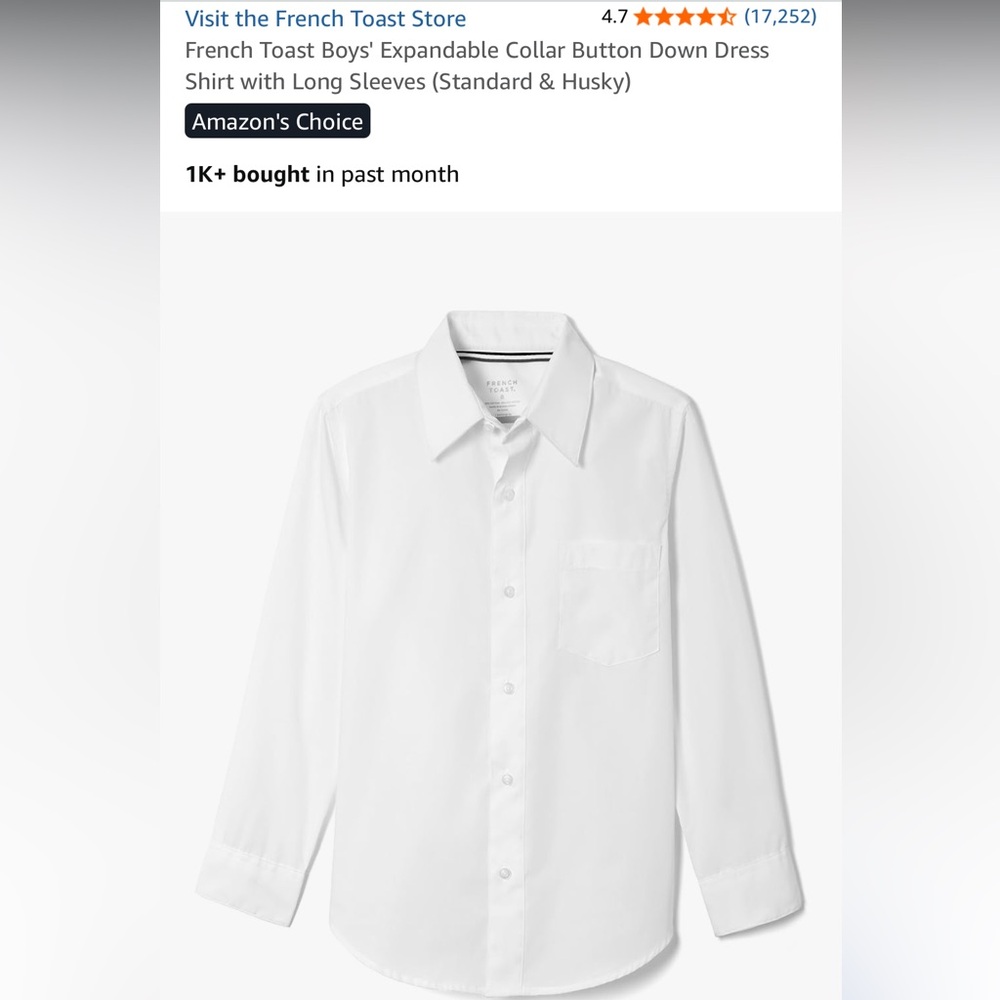 2026 Elementary School Graduation! Boys White Button-Down Shirt. Fits age 10-11.